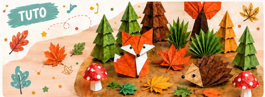 Créer une forêt d'automne en origami