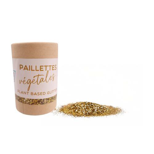 Paillettes biodégradable végétales en tube 35 g or