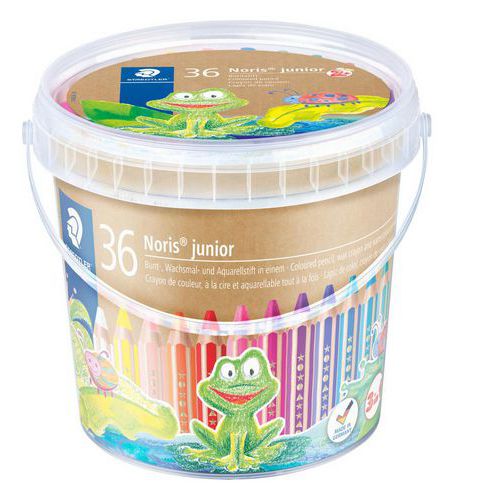 Lot de 39 Classpack 36 crayons de couleur Noris Junior 140 3 en 1 - Staedtler
