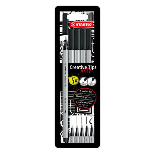 Lot de 5 Etui 5 feutres pointes créatives - Stabilo