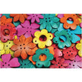 Sachet 150g fleurs pendentif en coquille de coco