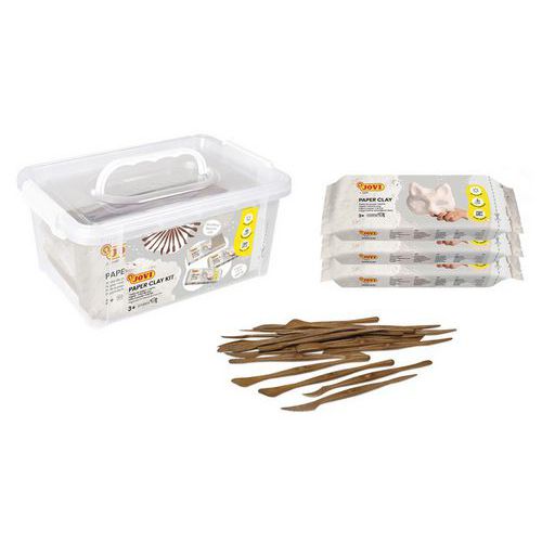Atelier papier mâché 3 x 680 g + 20 spatules - Jovi