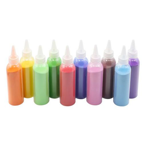 10 Flacons Sable Coloré Extra-fin Couleurs Assorties