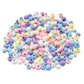 Sachet De 500g De Perles Bois Pastel Formes Assorties
