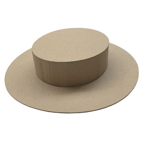 Chapeau canotier kraft à décorer - Cléopâtre
