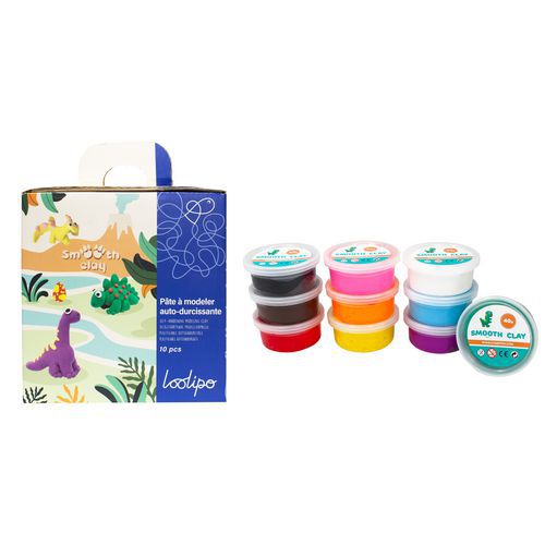 Lot De 10x40g Pâte À Modeler Autodurcissante Smooth Clay