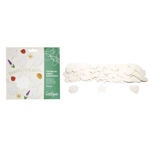 Set De 100 Formes De Papier À Décorer Et À Planter