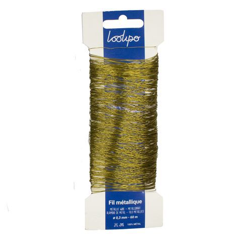 Bobine 60 m fil metal 0,3 mm