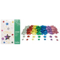 Lot De 500 Formes Étoiles En Mousse Pailletée Adhésives