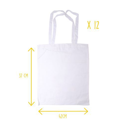 Sac shopping enfant en coton naturel 37 x 42 cm