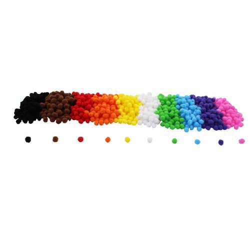 Sachet Mini Pompons Colorés - 1000 Pcs