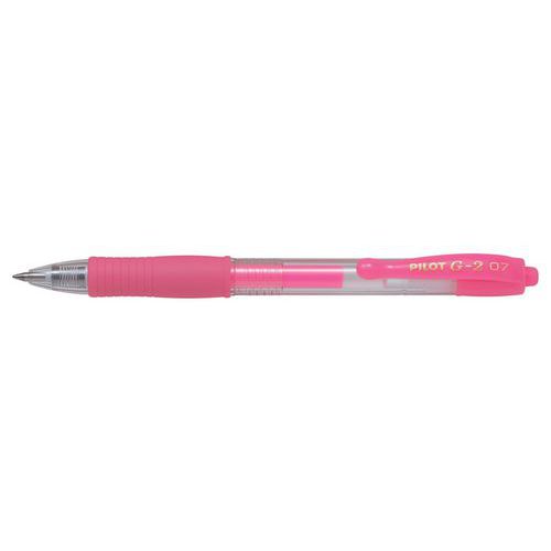 Stylo Roller Gel G2 Néon Rose