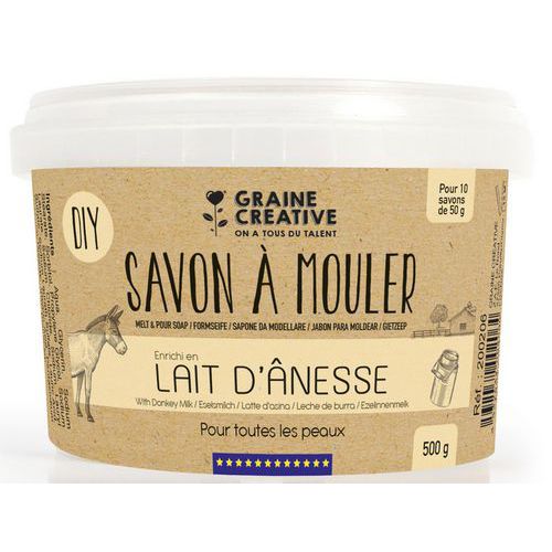 Pot 500 G Savon À Mouler Au Lait D'ânesse