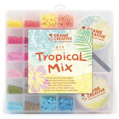 Boite perles Tropical Mix - Graine créative