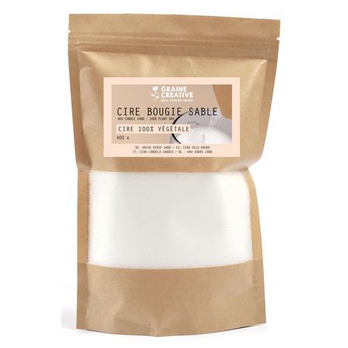 Sachet 400 g cire bougie sable - Graine créative