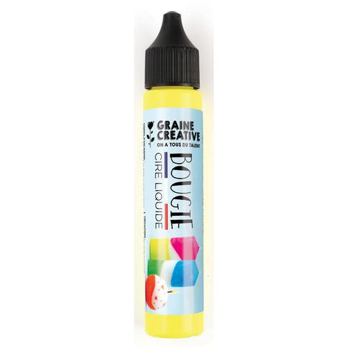 Crayon 30 ml pour bougie jaune fluo