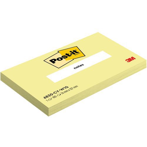 Bloc 100 Feuilles 127x76 Mm Notes Post-it® Jaune