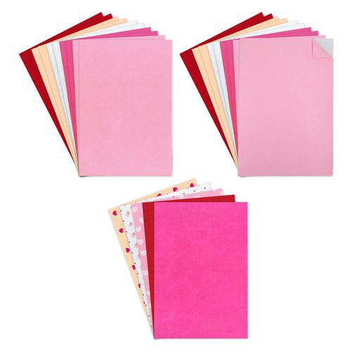 Maxi Pack Feutrine 1 Mm Love 25 Coupons 20 X 30 Cm
