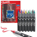 Pochette 12 markers pointe pinceau couleurs assorties - Sharpie