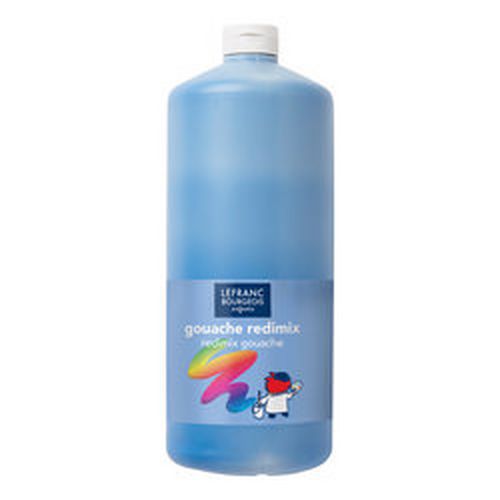 Flacon 2L gouache redimix - bleu primaire (cyan)