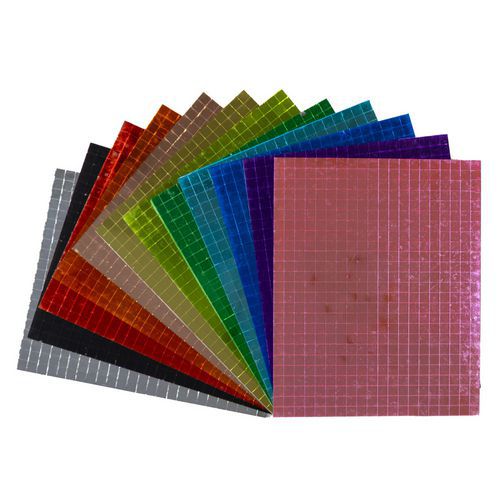 Maxi Pack Gommettes Miroir Mosaïque 05 X 05 Cm 12 Coloris