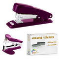 Lot Agrafeuse 12 Feuilles + Ôte Agrafe + Agrafes
