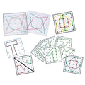 Plaques à picots Geoboard + 12cartes d'activités recto-verso - Betzold