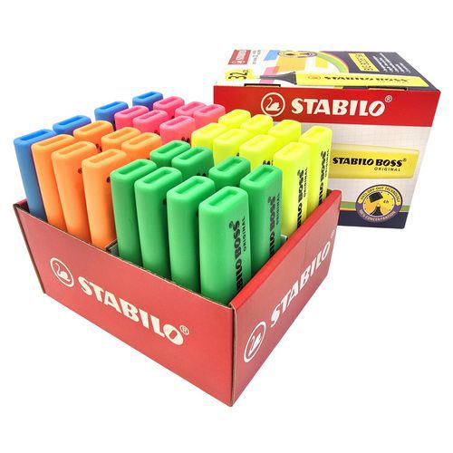 Schoolpack 32 Surligneurs Boss 5 Couleurs Assorties
