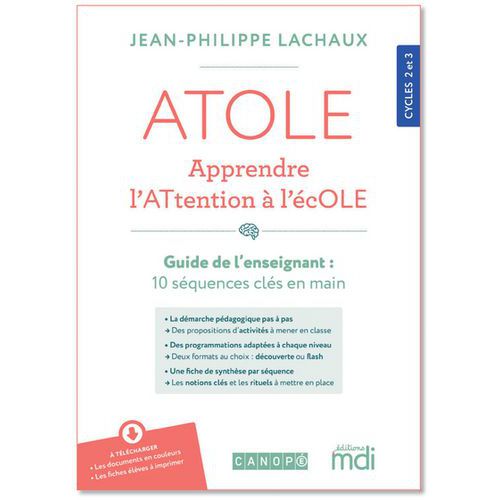 Atole L'attention Ça S'apprend - Guide Des Séances
