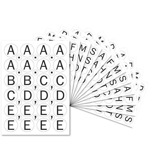 Lot De 1560 Gommettes Alphabet