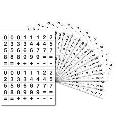 Lot De 3200 Gommettes Chiffres Et Calcul
