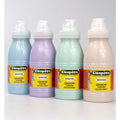 Lot de 4 flacons 250 ml peinture à l'eau pailletée pastel - Cléopâtre