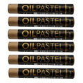 Boîte de 6 Pastels à l'huile or Ø 11 mm L 70 mm - Mungyo