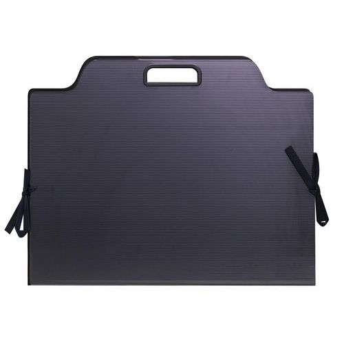 Pochette À Dessin 50 Cm X 35 Cm En Plastique Ondulé Noir