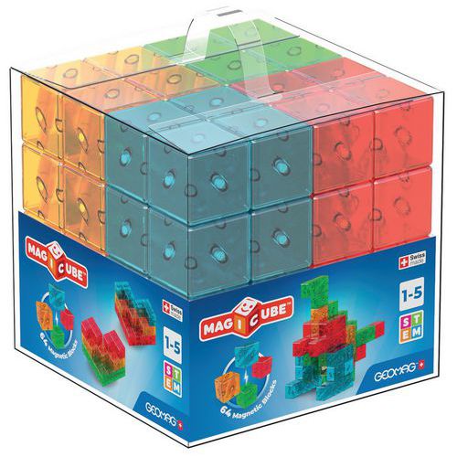 Magicube Translucide 64 Pièces Magnétiques
