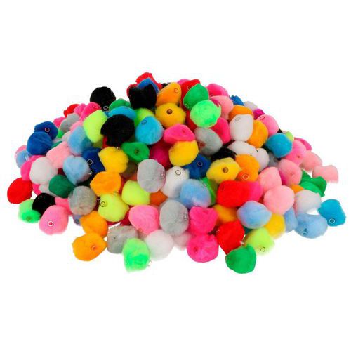 Sachet de 600 perles pompon diamètre 25 mm - Innspiro