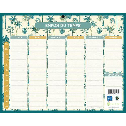 Calendrier emploi du temps format 21 x 26,5 cm 2026-2027 - Bouchut