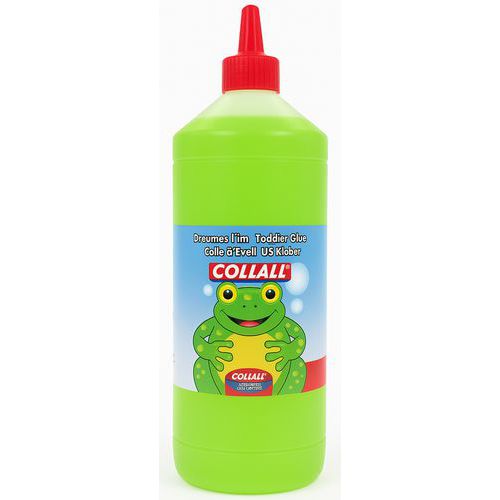 Flacon 1L colle d'éveil verte - Collall