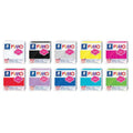 Lot 10 blocs pâte polymère 57 g couleurs assorties - Fimo