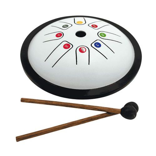 Tongue Drum Blanc 18 Cm