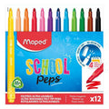 Pochette 12 feutres long life - Maped