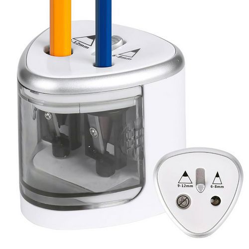 Taille Crayon Électrique 2 Trous Avec Réserve