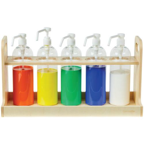 Distributeur de peinture - Avec 5 pots réutilisables - Classmates