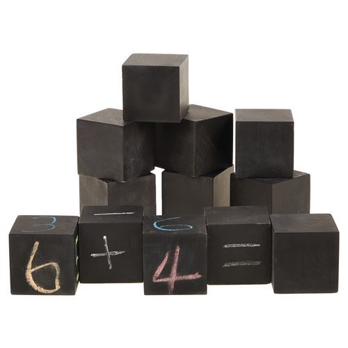 Cube tableau noir - 12 cubes - Hope Education