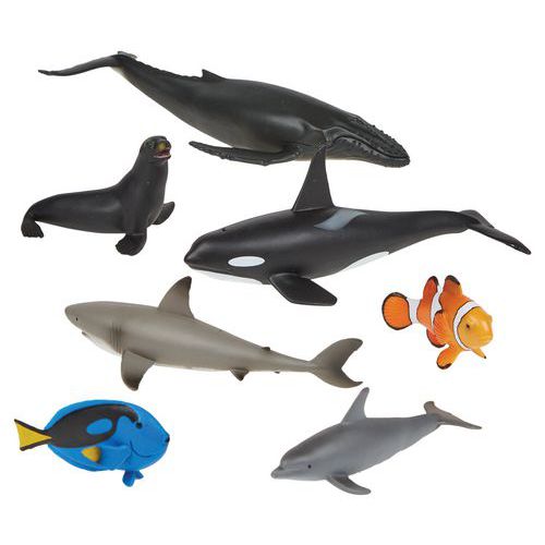 Animaux Marins - 7 Figurines - Hope Education