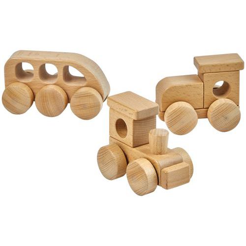 Train en bois - 3 pièces en hêtre - Hope Education