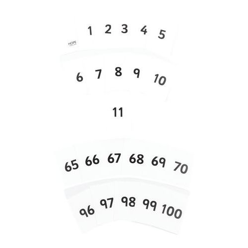 Cartes numériques 0-100 - Hope Education