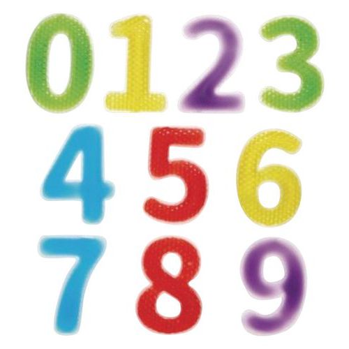 Chiffres sensoriels liquides et texturés - 10 pièces - Hope Education