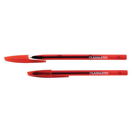 Stylo À Bille - Design Élégant - Rouge - Classmates