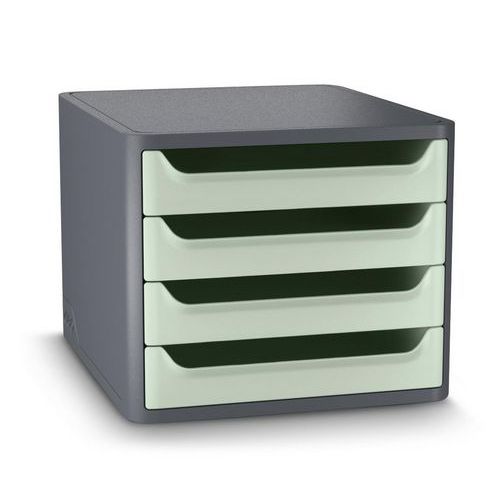 Module de classement first 4 tiroirs vert sauge